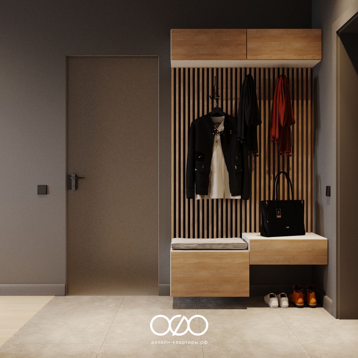 Дизайн двух&shy;комнат&shy;ной квартиры 60 кв м